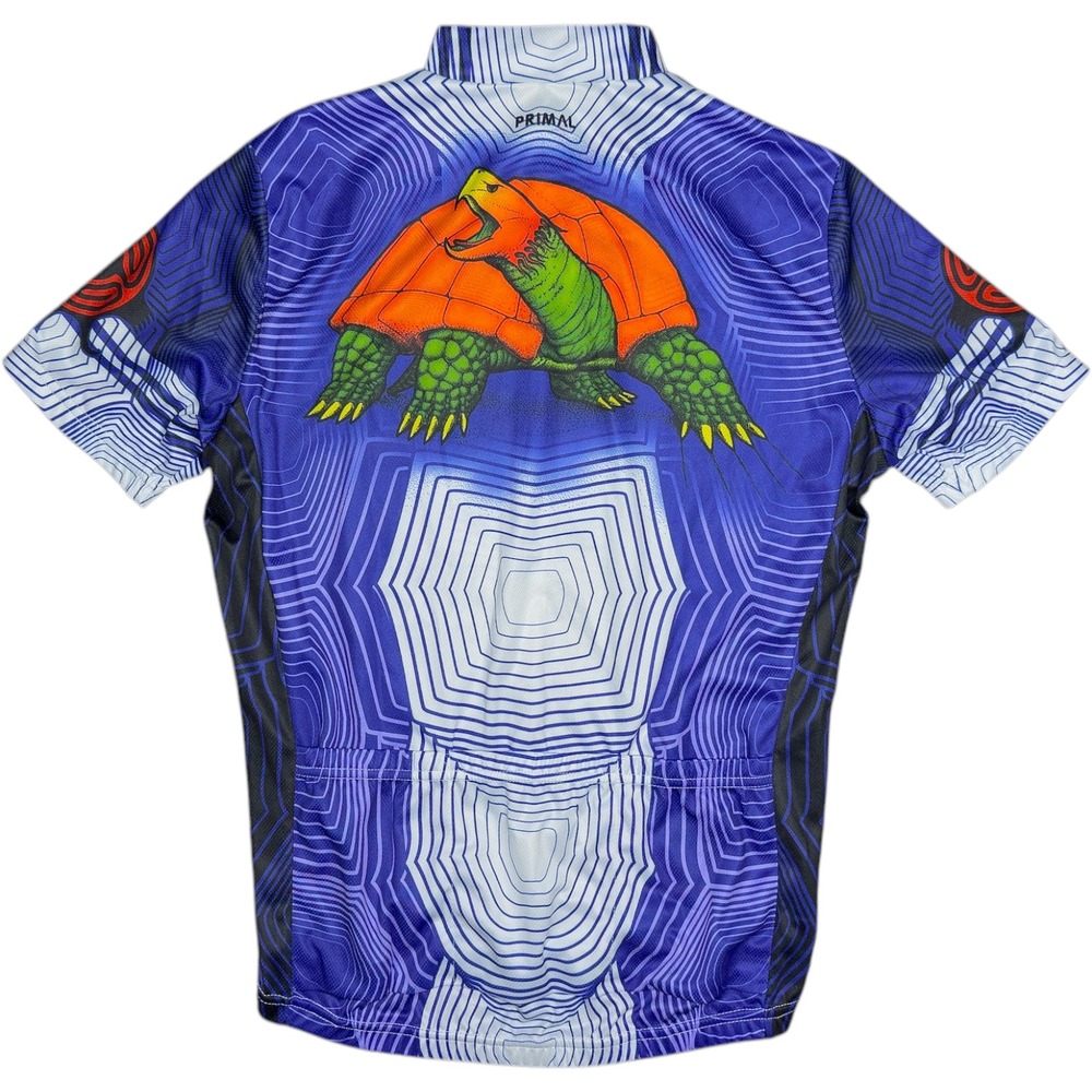 Primal‎ Not So Fast Snapping Turtle Cycling Jersey Men's Small 3/4 Zip Pockets - Picture 10 of 12
